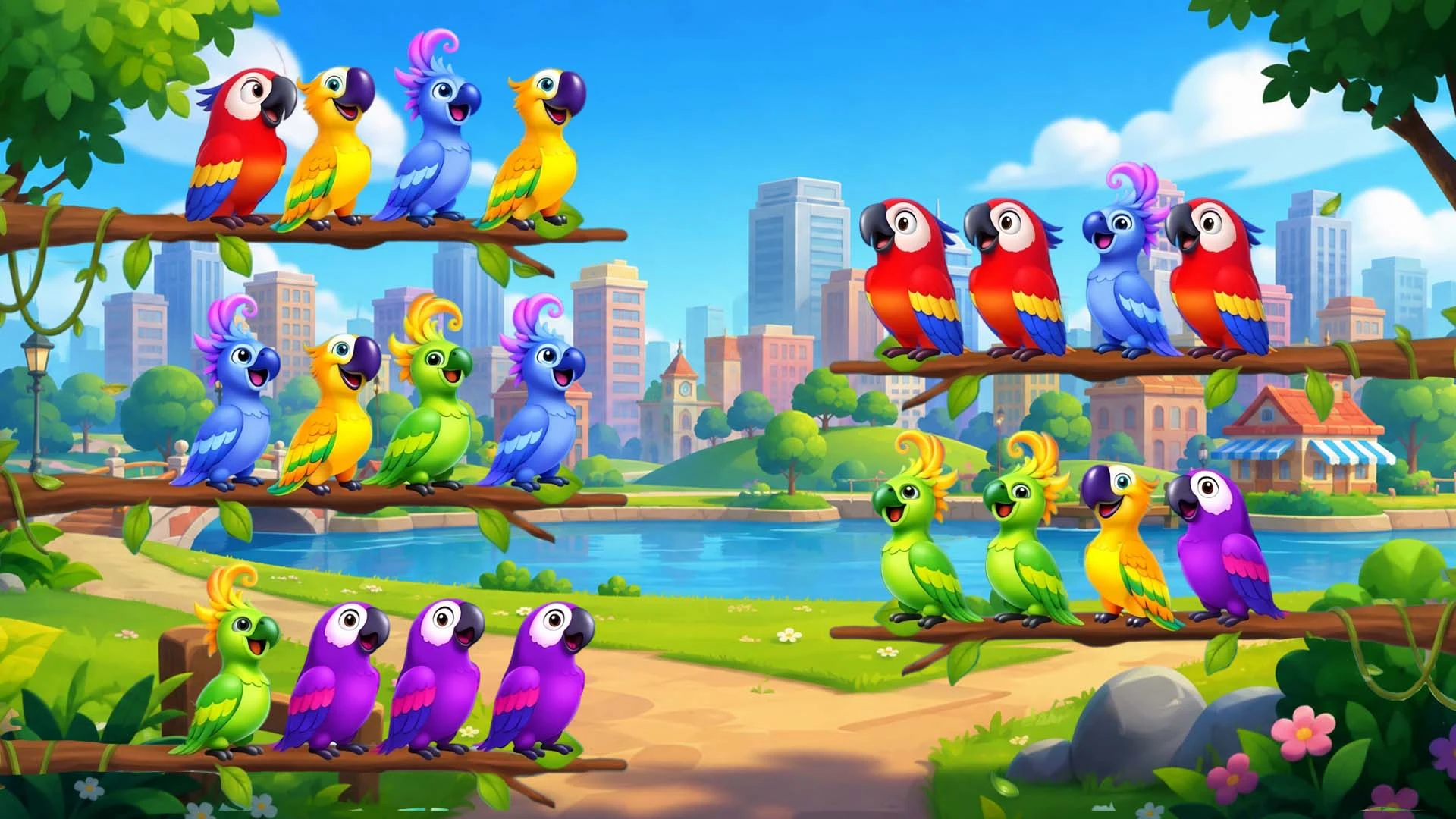 Bird Sorting: Relaxing Puzzle screenshot