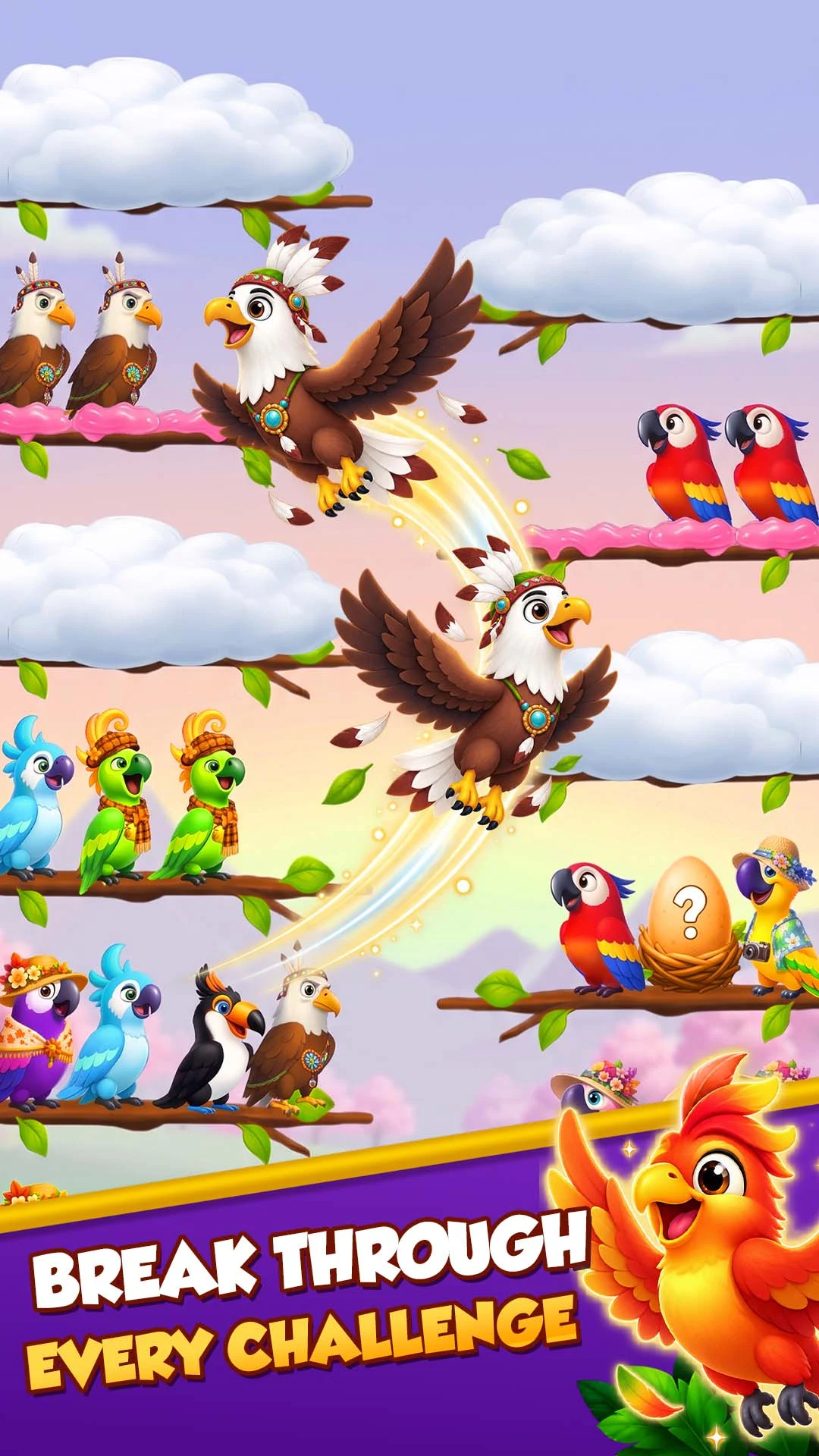 Bird Sorting: Relaxing Puzzle screenshot